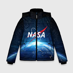 Куртка зимняя для мальчика NASA: Sunrise Earth, цвет: 3D-светло-серый