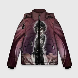 Куртка зимняя для мальчика Mob Psycho 100, цвет: 3D-черный