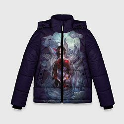Куртка зимняя для мальчика Ahri the Nine-Tailed Fox, цвет: 3D-красный