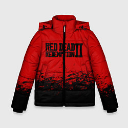 Куртка зимняя для мальчика Red Dead Redemption II, цвет: 3D-светло-серый