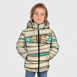 Куртка зимняя для мальчика Человек-мумия, цвет: 3D-черный — фото 2