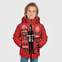 Куртка зимняя для мальчика Мориарти, цвет: 3D-черный — фото 2