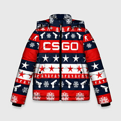 Куртка зимняя для мальчика CS:GO New Year, цвет: 3D-красный