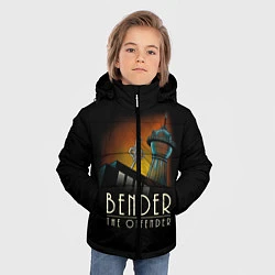 Куртка зимняя для мальчика Bender The Offender, цвет: 3D-черный — фото 2
