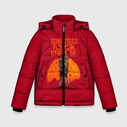 Куртка зимняя для мальчика Some trees flourish, цвет: 3D-красный