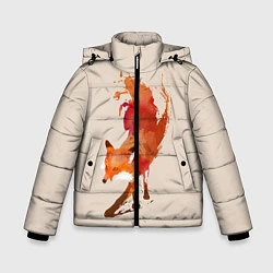 Куртка зимняя для мальчика Paint Fox, цвет: 3D-черный