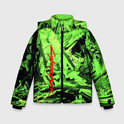 Зимняя куртка для мальчика Cyberpunk 2077: Green Breaks