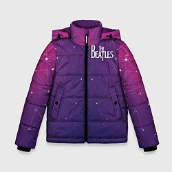 Куртка зимняя для мальчика The Beatles: Neon Style, цвет: 3D-красный