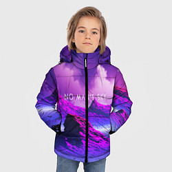 Куртка зимняя для мальчика No Man's Sky: Neon Mountains, цвет: 3D-черный — фото 2