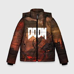 Куртка зимняя для мальчика DOOM: Eternal, цвет: 3D-светло-серый