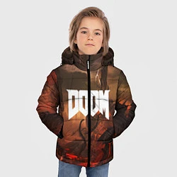 Куртка зимняя для мальчика DOOM: Eternal, цвет: 3D-светло-серый — фото 2