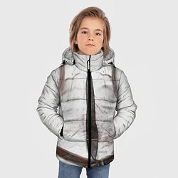 Куртка зимняя для мальчика Рубаха PUBG с галстуком, цвет: 3D-красный — фото 2