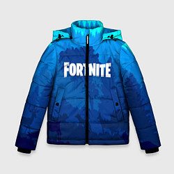 Куртка зимняя для мальчика Fortnite: Blue Forest, цвет: 3D-черный