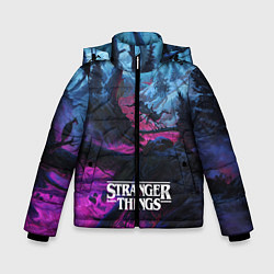 Куртка зимняя для мальчика Stranger Things: Wild Wood, цвет: 3D-черный