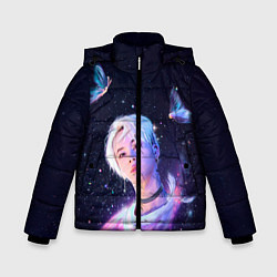 Куртка зимняя для мальчика BTS DNA, цвет: 3D-светло-серый
