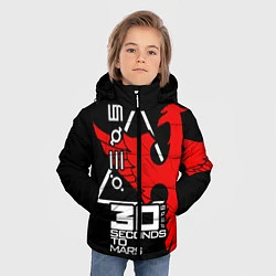 Куртка зимняя для мальчика 30 Seconds to Mars, цвет: 3D-красный — фото 2