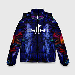 Куртка зимняя для мальчика CS:GO Waves Skin, цвет: 3D-светло-серый