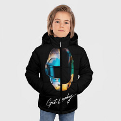 Куртка зимняя для мальчика Daft Punk: Get Lucky, цвет: 3D-черный — фото 2