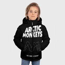 Куртка зимняя для мальчика Arctic Monkeys: Do i wanna know?, цвет: 3D-светло-серый — фото 2
