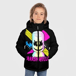 Куртка зимняя для мальчика Marshmello DJ, цвет: 3D-черный — фото 2