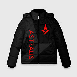 Куртка зимняя для мальчика Astralis: Dark Style, цвет: 3D-светло-серый