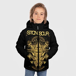 Куртка зимняя для мальчика Stone Sour, цвет: 3D-черный — фото 2