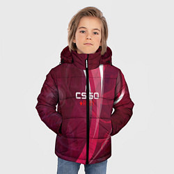 Куртка зимняя для мальчика Cs:go - Ruby 2022 Рубин, цвет: 3D-черный — фото 2