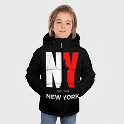 Куртка зимняя для мальчика New York City, цвет: 3D-красный — фото 2