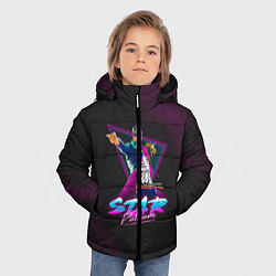 Куртка зимняя для мальчика JoJo: Star Platinum, цвет: 3D-черный — фото 2