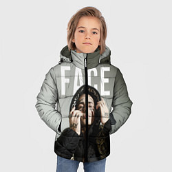 Куртка зимняя для мальчика FACE: Slime цвета 3D-черный — фото 2