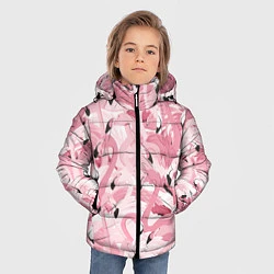 Куртка зимняя для мальчика Розовый фламинго, цвет: 3D-черный — фото 2