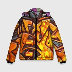 Зимняя куртка для мальчика Orange Graffiti