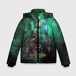 Куртка зимняя для мальчика Billie Eilish: Green Space, цвет: 3D-черный