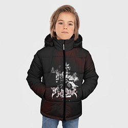 Куртка зимняя для мальчика Чёрный клевер, цвет: 3D-светло-серый — фото 2