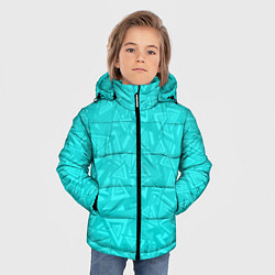 Куртка зимняя для мальчика Абстракция и смволы, цвет: 3D-черный — фото 2