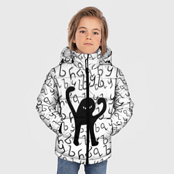 Куртка зимняя для мальчика ЪУЪ СЪУКА, цвет: 3D-черный — фото 2