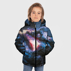 Куртка зимняя для мальчика Годзилла, цвет: 3D-красный — фото 2