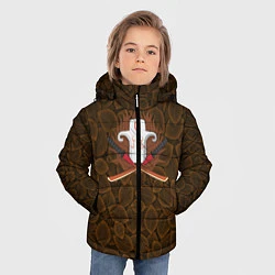 Куртка зимняя для мальчика Juggernaut Dota2, цвет: 3D-красный — фото 2
