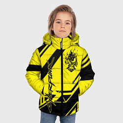 Куртка зимняя для мальчика Cyberpunk 2077: Yellow Samurai, цвет: 3D-черный — фото 2