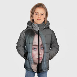 Куртка зимняя для мальчика Billie Eilish: Ocean Eyes, цвет: 3D-черный — фото 2