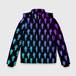 Куртка зимняя для мальчика Billie Eilish: Neon Pattern, цвет: 3D-черный