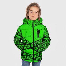 Куртка зимняя для мальчика BILLIE EILISH: Green & Black Tape, цвет: 3D-красный — фото 2