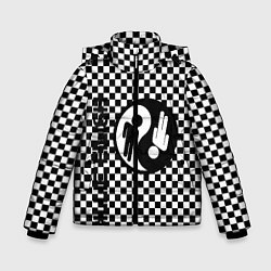 Куртка зимняя для мальчика Billie Eilish: Yin-Yang, цвет: 3D-черный