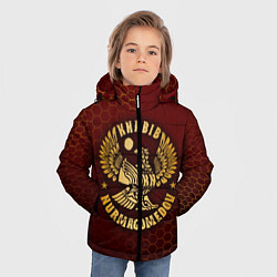 Куртка зимняя для мальчика ХАБИБ НУРМАГОМЕДОВ, цвет: 3D-черный — фото 2