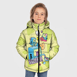 Куртка зимняя для мальчика Sweet BMOs, цвет: 3D-черный — фото 2