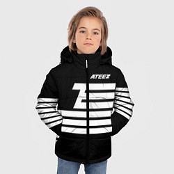 Куртка зимняя для мальчика Ateez, цвет: 3D-черный — фото 2