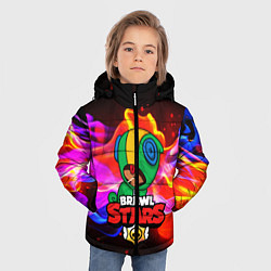 Куртка зимняя для мальчика BRAWL STARS LEON, цвет: 3D-черный — фото 2