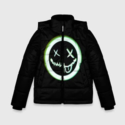 Куртка зимняя для мальчика SMLМОД, цвет: 3D-черный