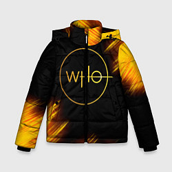 Куртка зимняя для мальчика DOCTOR WHO, цвет: 3D-черный