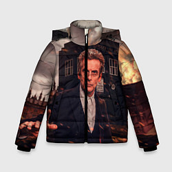 Куртка зимняя для мальчика Доктор Кто, цвет: 3D-красный